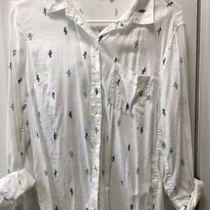 Cactus button up shirt